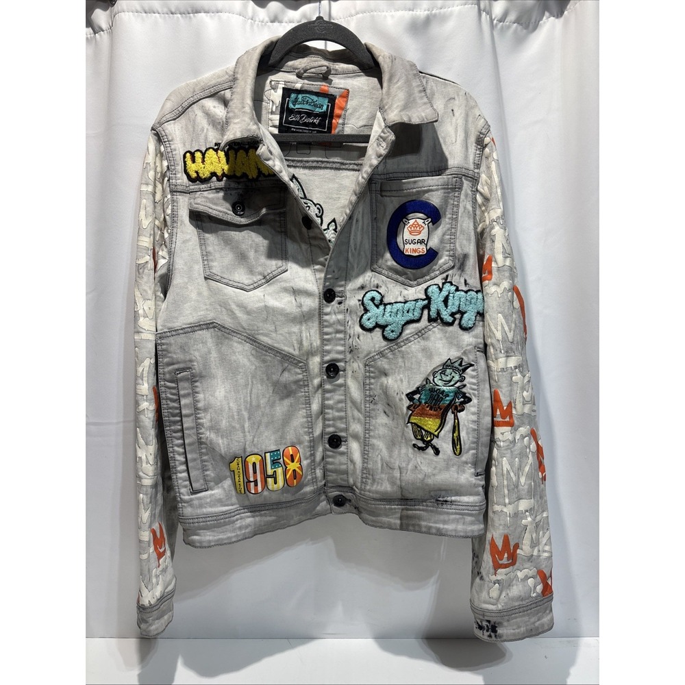 Stall & Dean 8IGHTH DSTRKT Sugar Kings Denim Jacket Sports & Street Wear Patches
